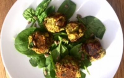 Spinach & chia seed falafels