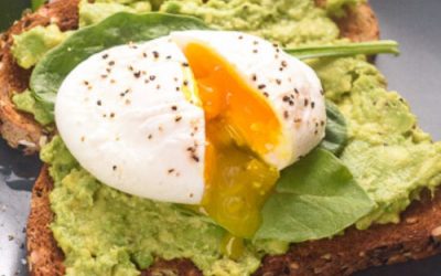 Poached egg & guacamole