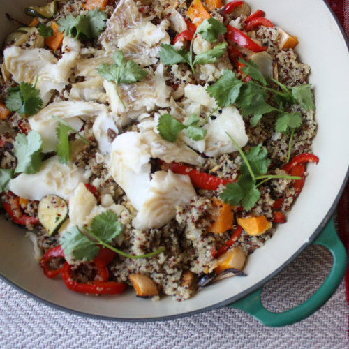 Roasted veg quinoa