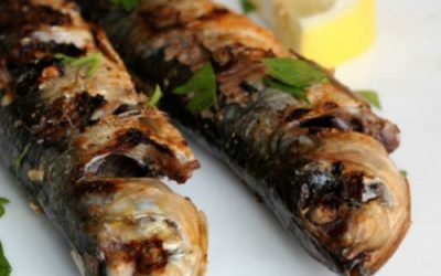 Grilled sardines with cannellini bean mash