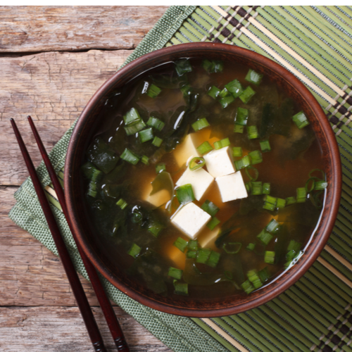 Miso soup with bone broth