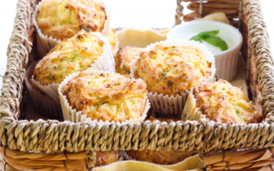 Courgette & feta muffins