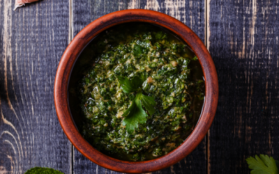 Grilled chicken with salsa verde