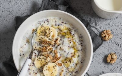 Coconut milk quinoa porridge