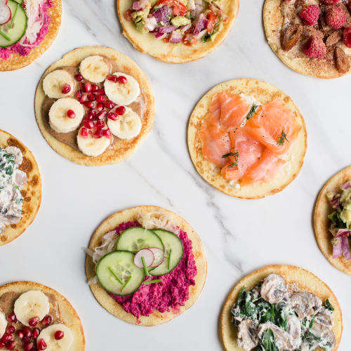 Rice Flour (Gluten Free) Pancakes & Healthy toppings